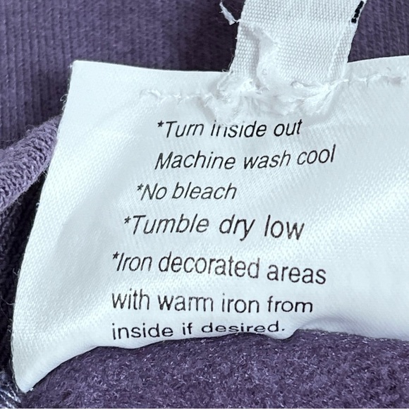 VTG NU VIEWS Purple Multi Color Artsy Design Long Sleeve Sweatshirt Women's XL - Picture 16 of 16